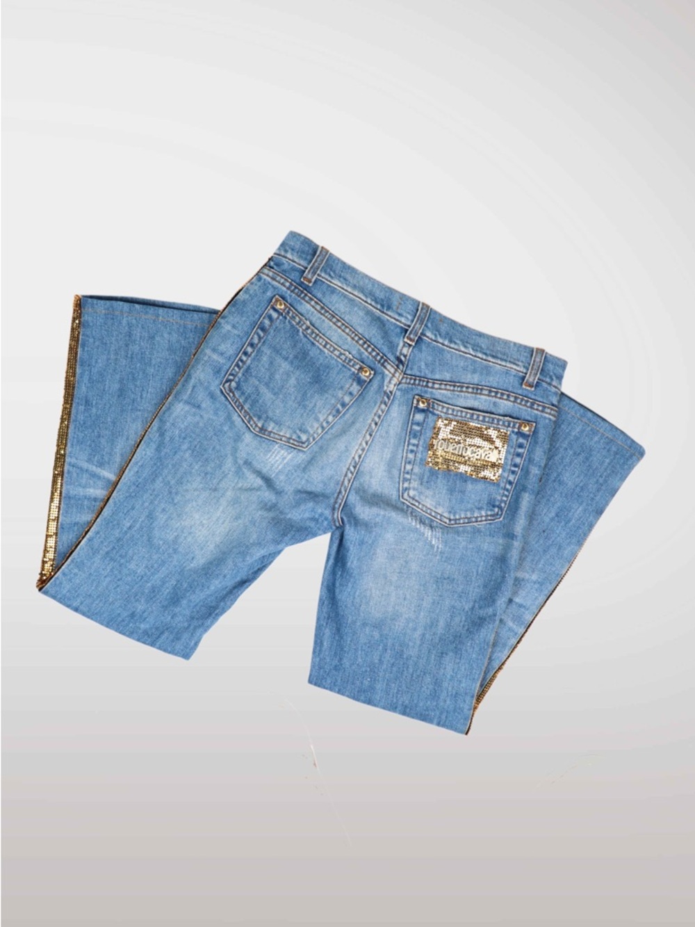 Vintage Robert Cavalli Gold Embellished Jeans